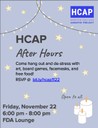 HCAP After Hours Nov 22