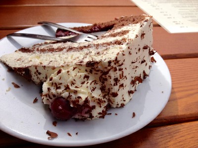 Black Forest gâteau (cake) in Schwarzwald