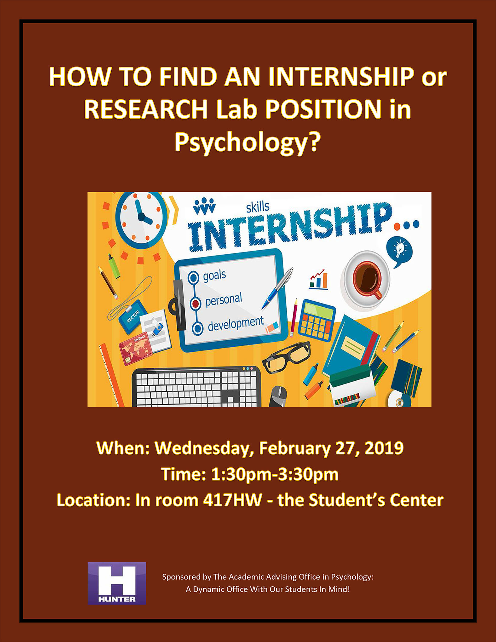 How to Find an Internship or Research Position? 2.27.19