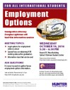 Employment Options Wednesday October 19, 2016